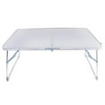 thumbnail image 2 of Mesa plegable portátil de aluminio resistente para picnic, barbacoa y jardín. Plata, 2 of 9
