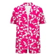 thumbnail image 7 of Womens 2 Piece Hawaiian Beach Outfits Short Sleeve Cardigan Blouses Tops and Drawstring Shorts Set Summer Beach Vacation Beachwear, 7 of 7