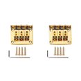 thumbnail image 3 of Sonducket 4-string Electric Guitar Bridge Durable Waterproof Tailpiece Bridge Hardtail Fixed Saddle Metal Bass Cigarbox Parts Replacement 2piezas, 3 of 6