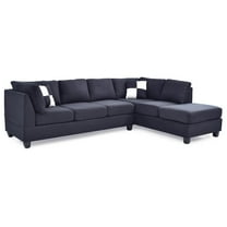 Glory Furniture Malone Sectional in Black Color