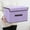 Purple, variant on Linen Fabric Storage Box with Lid | Foldable Clothes & Debris Organizer | Household Storage Container | 2-Pack Set | 14" x 10" x 9"
