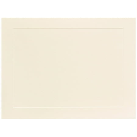 Ivory Flat Card - JAM Paper Flat Note Cards, 5 1/8
