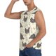 thumbnail image 3 of Balery Funny Chicken Camisetas sin mangas para hombre, absorbe la humedad y protege contra el mal olor.-Small, 3 of 7