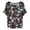 Blue, variant on Graphic Tees for Women T-Shirts Women's Oversized T-Shirt with Batwing Sleeves Short Sleeve Tops White S