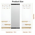 thumbnail image 3 of Wall Mount Mirror, 2 in 1 Hidden Dressing Mirror with Sliding Pegboard Display Shelf for Bedroom Living Room Decorative, 3 of 9