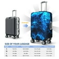 thumbnail image 6 of Lsque Ice Blue Fire Wolf Printed Luggage Cover, Travel Luggage Protector,Scratch and Dirt Resistant, Fits 18-32 Inch Luggage - Large, 6 of 9