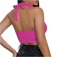 thumbnail image 4 of Giftesty Tank Tops for Women Womens Sexy Camisole V-Neck Backless Sleeveless Chest Wrap Solid Color Top, 4 of 6