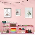 thumbnail image 3 of 7 Tiers Shoe Rack, Bug Hull Adjustable Shoe Shelf for 24-30 Pairs, Tall Boots Organizer Shoe Storage for Closet, Bedroom, Garage, Entryway, Pink, 3 of 3