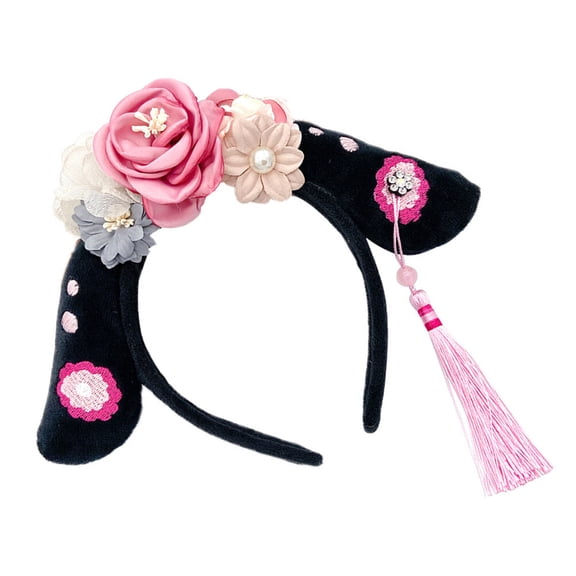 WRITWAA Chinese Princess Headband in Assorted Color for Party 1Set