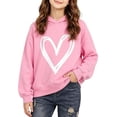 thumbnail image 2 of Timegard Girls Clothes Kids Hoodies Sweatshirts Print Long Sleeve Cute Pullover Fall Casual Loose Pullover Tops, 2 of 6