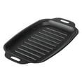 thumbnail image 4 of Siruishop Barbecue Grill Plate Steak Pan Carbon Steel Cookware Black Versatile Rectangular L, 4 of 8