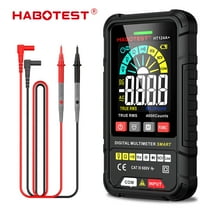 HABOTEST HT124A  Smart Digital Multimeter,Battery Voltage Tester, 4000 Counts Smart Measurement,Auto-Ranging Voltmeter,Non-Contact DMM,Ohmmeter