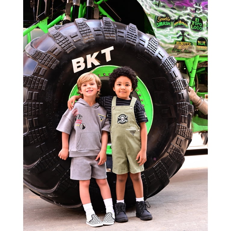 Monster Jam Toddler Boys T-Shirt and Shortalls Set photo 2
