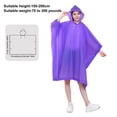 thumbnail image 3 of Reusable EVA Rain Thickened Heavy Duty Stormproof Raincoat Portable Waterproof Rain Jacket For Adult Outdoor Hiking Mountaineering Camping And Travel, 3 of 7