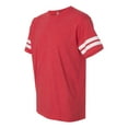 thumbnail image 2 of Adult Men Football Fine Jersey Tee Color Vintage Red/ White X-Large Size, 2 of 4