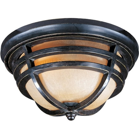 - Outdoor Wall Sconces 2 Light Bulb Fixture With Artesian Bronze Finish Viex Material Medium Bulbs 13 inch 120 Watts