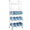 thumbnail image 5 of Forthcan Metal Laundry Bathroom Shelving Bakers Rack Organizer Standing Shelf Units for Laundry Bathroom Kitchen Pantry,White, 5 of 8