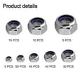 thumbnail image 3 of 200Pcs Stainless Steel Self-Locking Nuts Assortment Threaded Inserts Hex Nut Set, 3 of 9