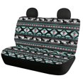 thumbnail image 5 of FUIALDOLG Horse Geometric Rear Bench Seat Covers for SUV, 2 Piece Non-Slip Car Rear Seat Covers Durable Waterproof Back Seat Covers for Dogs and Kids, 5 of 7