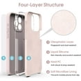 thumbnail image 6 of Liquid Silicone Case for iPhone 15 Pro Max - [Camera All-Round Protection] [Soft Microfiber Lining Anti-Scratch] 4 Layer Full Covered Shockproof Gel Rubber Phone Case Cover, 6.7", Pink, 6 of 15