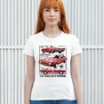 thumbnail image 4 of Ford Mustang Poster 1968 1969 1971 T-Shirt Legendary Performance American Classic Muscle Car Licensed Women's Tee, 4 of 7