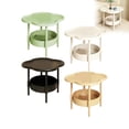 thumbnail image 4 of 2 Tier Side Table Table Side Table Small Sofa Coffee Side Tables Bedroom Indoor Outdoor With Removable Tray For Living Room Bedroom Balcony And To Assemble, 4 of 4