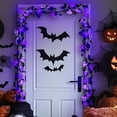 thumbnail image 5 of Xuniizn Halloween Garland Room Decorations Purple Rose Vines with Purple LED Artificial Fake Flowers Real Touch Silk Leaf for Home Fireplace Party Living Room Halloween Decor, 5 of 9