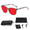 E, variant on LHYXU New Professional Sleep Glasses with 99.9% Blue Light Blocking Dual AR Coatings Red Lens, Computer Gaming Glasses for Men Women, Anti Fatigue & Eye Strain(A)