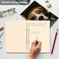 thumbnail image 5 of Dog Music Earphone Ring Binder Notebook Journey Note Diary College Ruled Spiral Notebook Study Loose Leaf Paper A5 60 Pages, 5 of 8