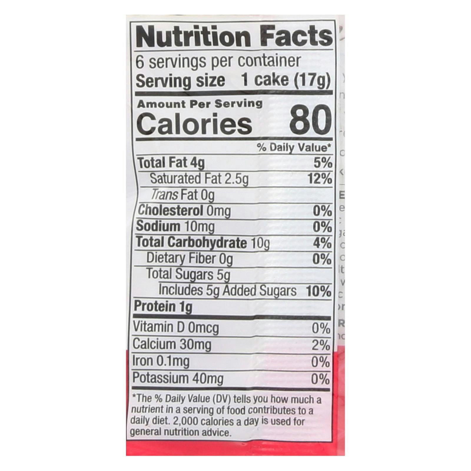 Element Snacks Strawberry and Cream Rice Cakes 3.5 oz (Pack Of 12)