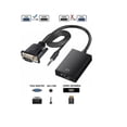 thumbnail image 2 of Adaptador VGA macho a HDMI hembra y conversor de audio, 2 of 4