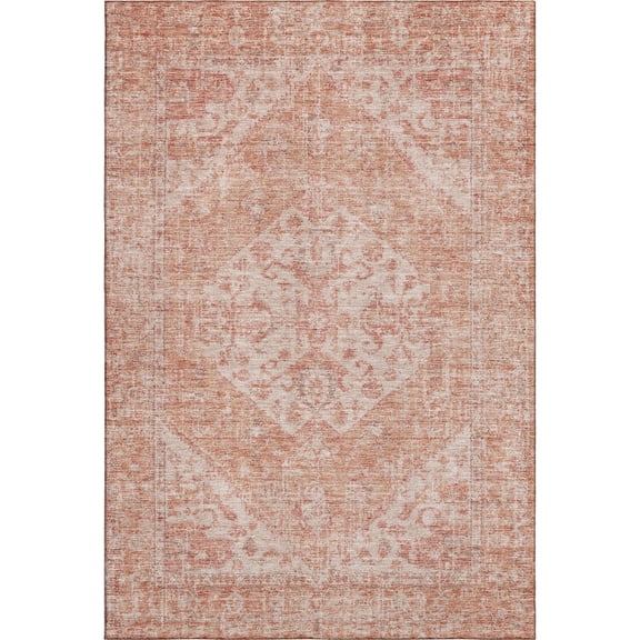 Dalyn Rugs Premium Machine Washable Mayfield AMF1104 Coral 9' x 12' Rug