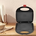 thumbnail image 3 of Sandwichera Prensa eléctrica Panini 750W Máquina de desayuno Electrodomésticos de cocina con revestimiento antiadherente, 3 of 3