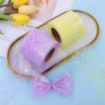 thumbnail image 5 of Tulle Roll 6CM*25 Yard Illusory Glitter Sequin Tear-resistant DIY Craft Wedding Decor Reusable Baby Shower Skirt Lace Yarn Roll Party Favors-Dark Pink, 5 of 8