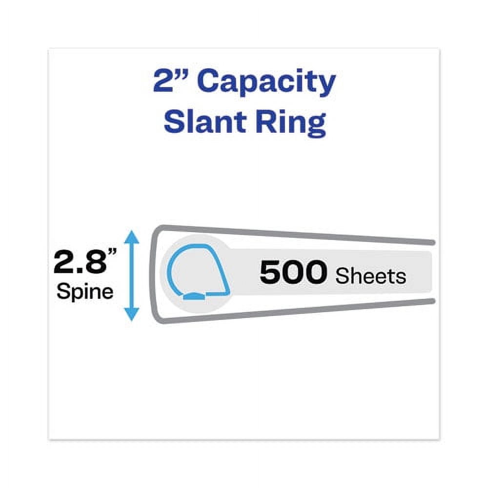 Heavy-Duty View Binders, 3 Rings, 1.5" Capacity, 11 X 17, White | Bundle of 5 Each