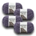 thumbnail image 3 of (2 pack) Bernat® Blanket™ #6 Super Bulky Polyester Yarn, Aubergine 10.5oz/300g, 220 Yards (4 Pack), 3 of 12