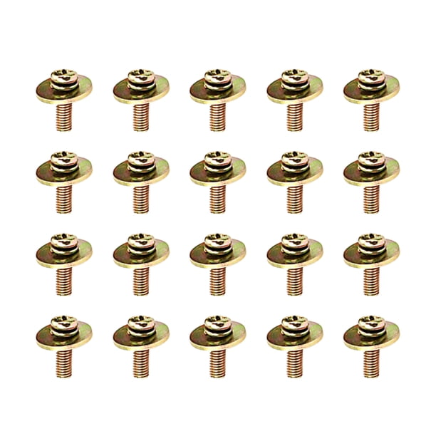 EeaseMX Tornillos de reemplazo de bricolaje de 20 piezas de bricolaje Tornillos de sarcasía de montaje de tambor de seta