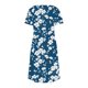 thumbnail image 4 of Vestido Corto de Verano Moda Gradiente Corto de Manga en V Cuello Vestido Casual, Poliéster Ligero de Verano, Lavado de Manos, 4 of 7