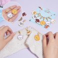 thumbnail image 3 of Colorful 24 Pcs Dog Stitch Markers Flat Round Enamel Alloy Crochet Stitch Marker Charms Lobster Claw Clasps Locking Stitch Marker for Knitting Weaving Sewing Accessories Handmade Jewelry, 3 of 6