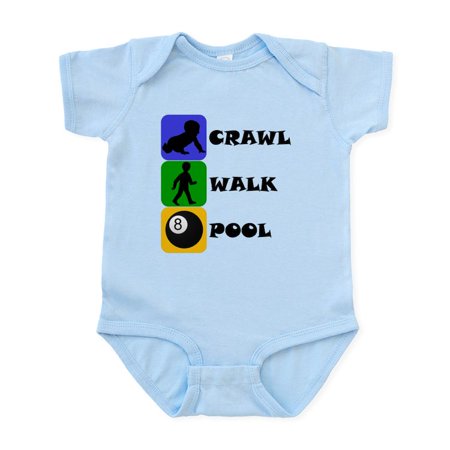 

CafePress - Crawl Walk Pool Body Suit - Baby Light Bodysuit Size Newborn - 24 Months