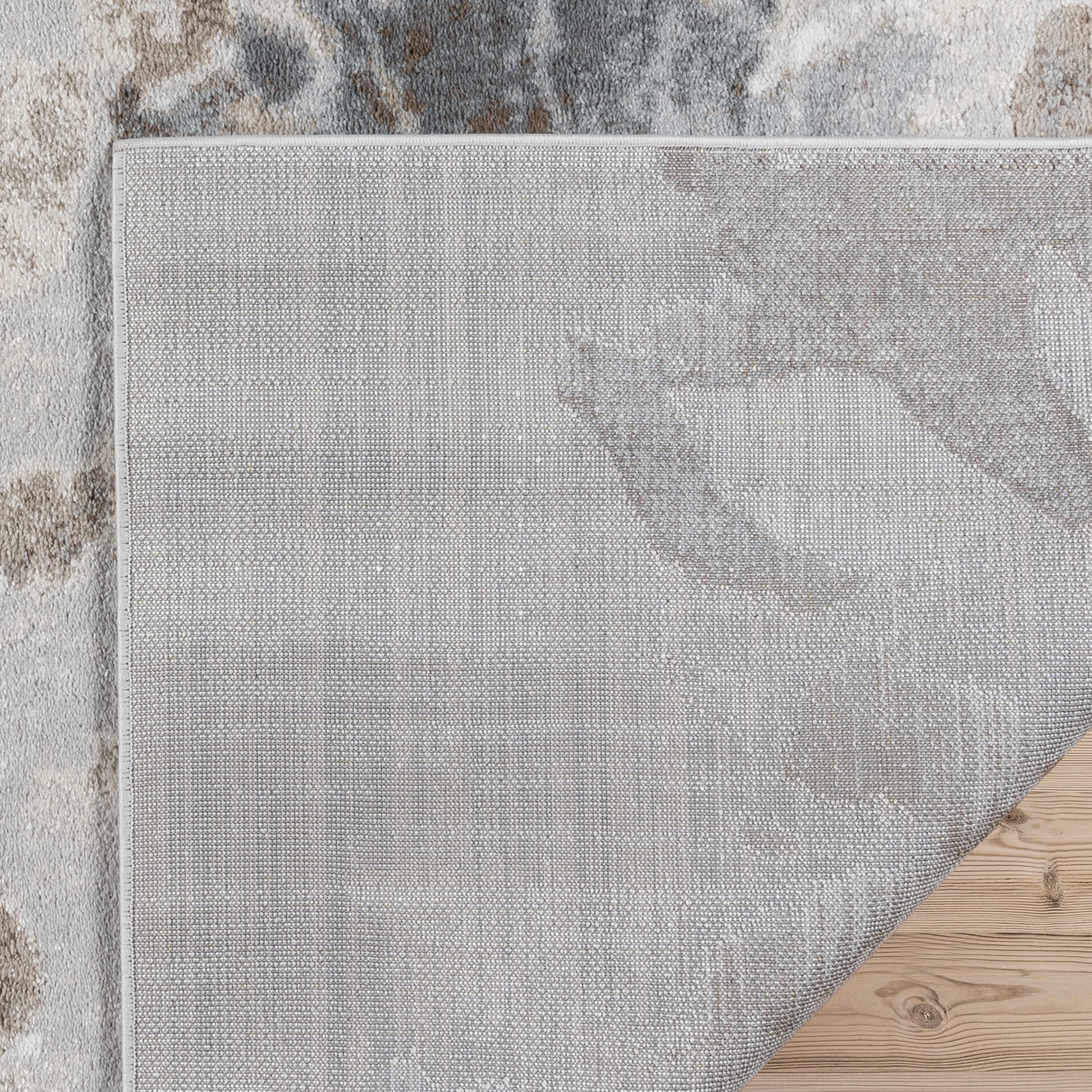 Gertmenian Alor Anat Casual Floral Beige/Gray/Ivory Polypropylene Indoor Area Rug, 8x10