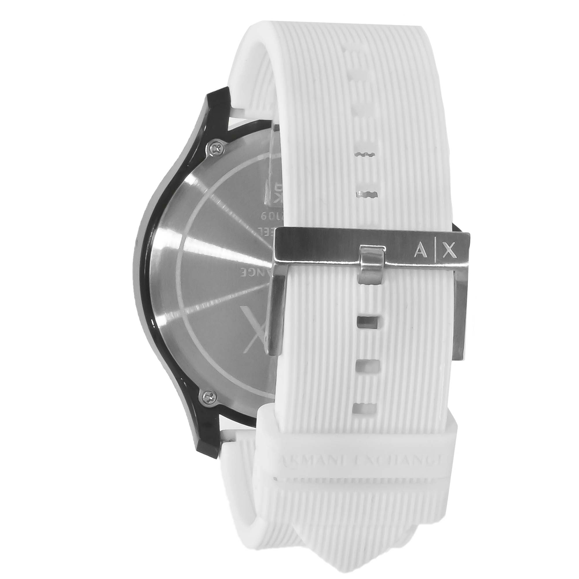 Armani Exchange Men's Three-Hand White Silicone Watch - AX2431