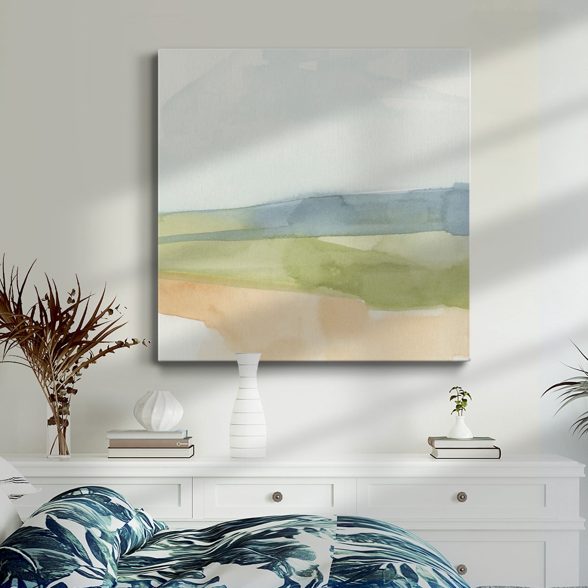 Wexford Home Pastel Slopes I-Premium Gallery Wrapped Canvas, 32" x 32" - Ready to Hang