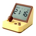 thumbnail image 1 of Reloj despertador digital pequeño con gestión del tiempo para el hogar, la oficina y la sala de estar. Amarillo, 1 of 7