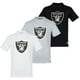 thumbnail image 1 of NFL Paquete de 3 Playeras Las Vegas Raiders para Hombre, Talla Chica, 1 of 4