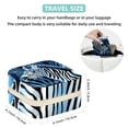 thumbnail image 5 of Zebra Decorative Square Travel Portable Jewelry Display Box - Earring Organizer, Necklace and Bracelet Storage Case for Girls and Women, 5 of 6