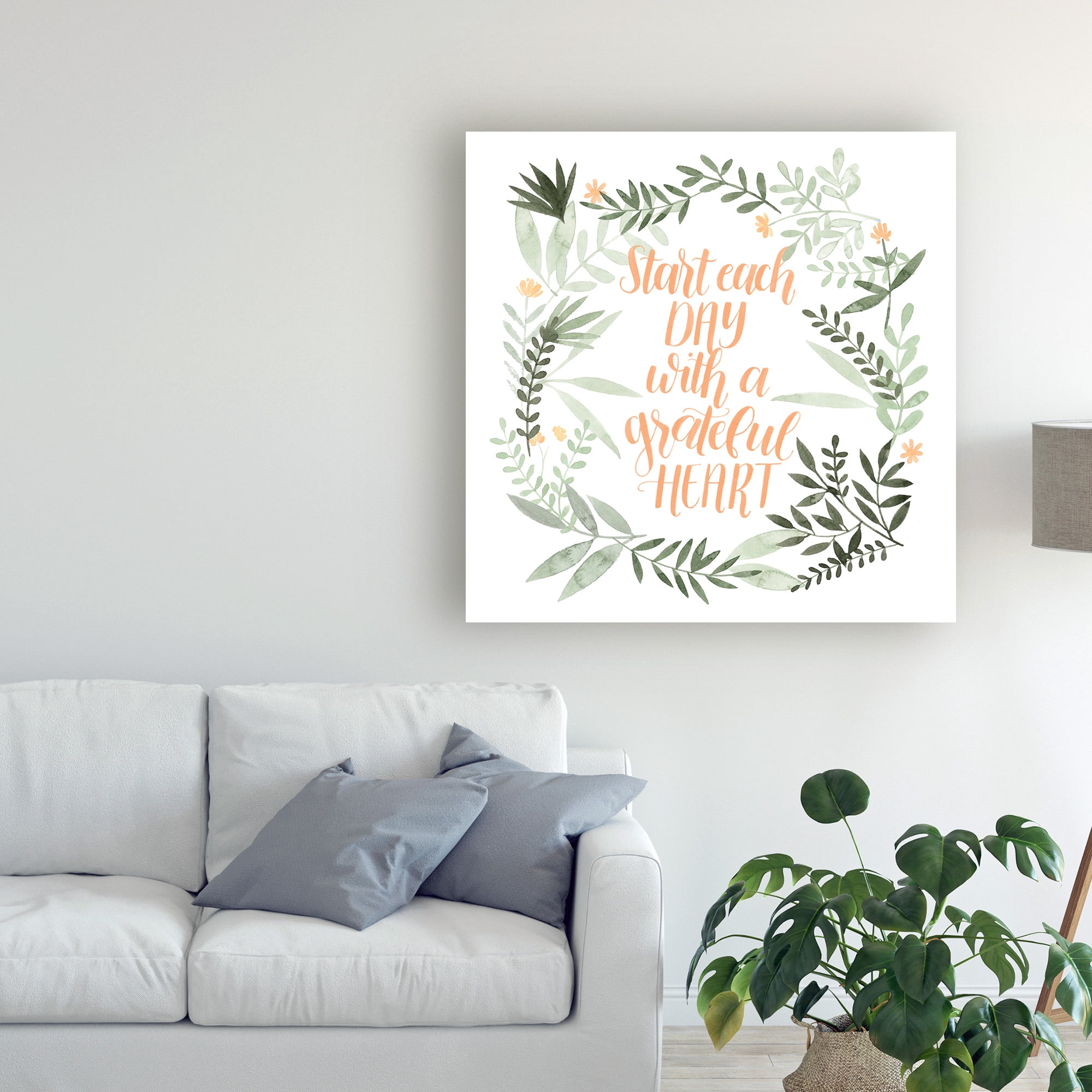 Trademark Fine Art 'Grateful I' Canvas Art by Grace Popp