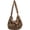 Brown, variant on Women Plush Leopard Print Bag Underarm Shoulder Bag Large Capacity Handbag Winter Plush Shopping Tote Bag