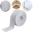 thumbnail image 1 of Caulk Tape, PVC Waterproof Self-adhesive Tape, Bathtub Bathroom Shower Bathroom Kitchen Sink Wall Sealing Protector, with Sealing Tool, White, Width: 38 Mm L: 11 Feet, 1 of 7