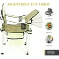 thumbnail image 4 of Creative Outdoor Collapsible Folding Chair with Adjustable Table Beach & Camping Chair, Earth Diamond, 4 of 9